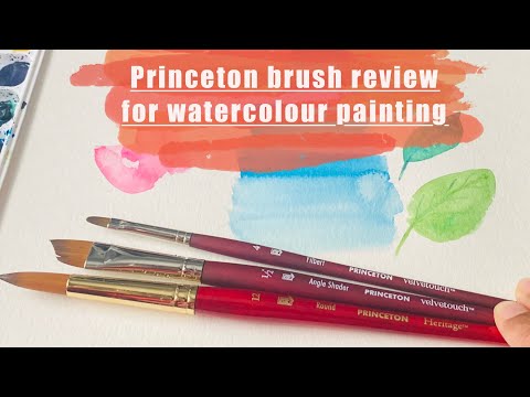 Princeton watercolour brushes review - heritage brush, velvetouch