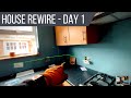 House rewire  premier jour  la vie dlectricien