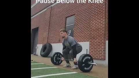 Power Clean with 2 sec Pause Below the Knee
