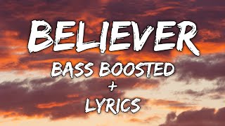 IMAGINE DRAGONS - BELIEVER [ BASS BOOSTED ] + LYRICS || BIG BASS Resimi