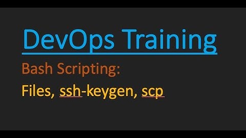 005 Bash Scripting - ssh