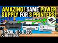Amazingly HP Smart Tank Printers Use the Same Power Supply! | HP 530, 515 &amp; 670 Repair Guide