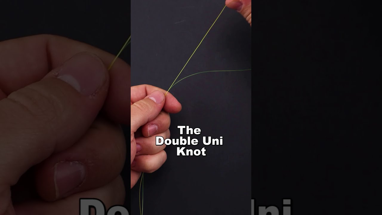 #Shorts Fishing Knots: The Double Uni Knot. How to Tie Braid to Fluorocarbon or Braid to Mono