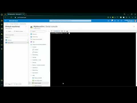 How to Create and Connect to an Azure Virtual Machine Using Serial Console
