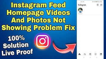 instagram feed not showing problem fix | instagram homepage post video not showing problem fix