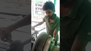 TMT threading machine 💪🙏#operator#shortvideo #shortviral #song #construction infra 🙏❣️