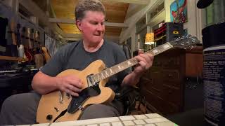 ギター Ojai Glarry GGS101 Semi-Hollow Electric Guitar Red Sunset
