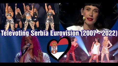 Pesme sa najvećim brojem glasova publike na izboru za pesmu za Evroviziju (2007 - 2022) Serbia