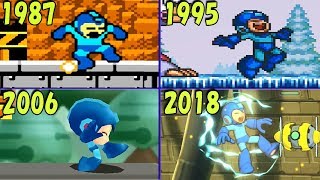ロックマン死亡&ゲームオーバー 進化の歴史 【1987-2018】 | Evolution of Mega Man Exploding