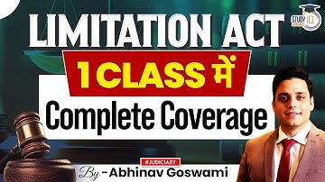 Complete Limitation Act | One Shot | All Judiciary Exams | By Abhinav Goswami