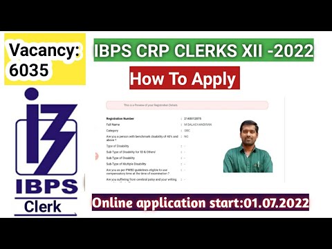 IBPS Clerk 2022/ How to appy online application form registration step by step