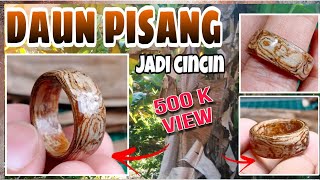 Mirip Motif Ular Sanca Padahal Cuma dari Daun Pisang Kering || Cincin unik