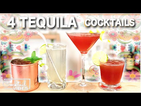 4 Easy TEQUILA Cocktails Cocktail Recipes