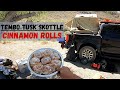 Easy camp cooking  cinnamon rolls on the tembo tusk skottle