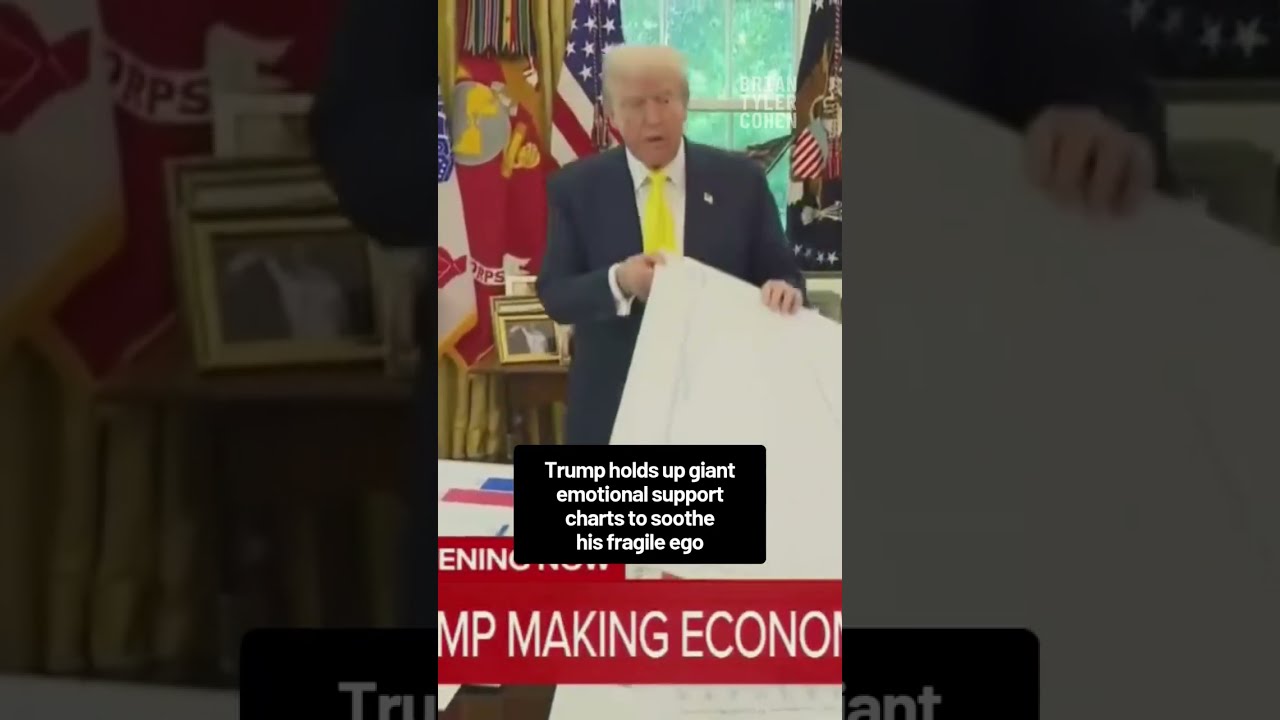 Trump EMBARRASSES Himself With Emotional Support Chart