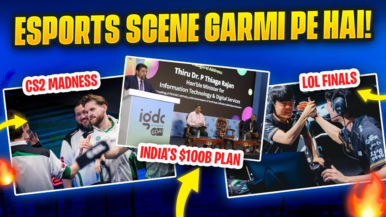 Esports Scene Garam Hai! India’s $100B Plan, CS2 Mayhem & LoL Finals 😱 | Weekly Recap Ep 1