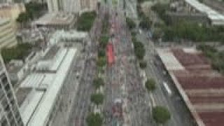Anti-Bolsonaro protesters rally in Rio de Janeiro