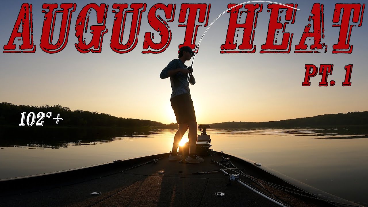 Catching bass in the August Heat
