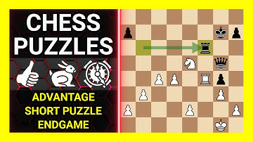 Chess Puzzles to Practice. Themes: Advantage, Short puzzle, Endgame. Learn Chess