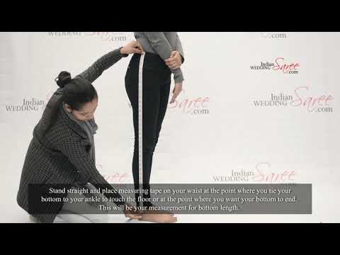 How to measure bottom wear length in women’s wear | Tutorial by Indian Wedding Saree