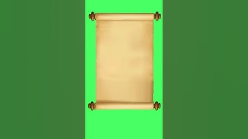 Blank Old Paper Scroll Animation in Green Screen |  Old letter Green Screen 2025