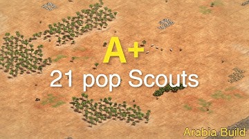 Interactive Build Order Guide | 21 Pop Scouts [A+ Demonstration]