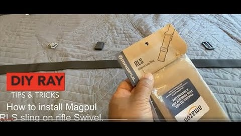 How to install Magpul RLS Rifleman Loop Two Point Standard Rifle Sling on a Tikka T1X 22LR rifle