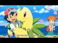 Bayleef meets ash after a long in aim to be a pokemon master episode 7