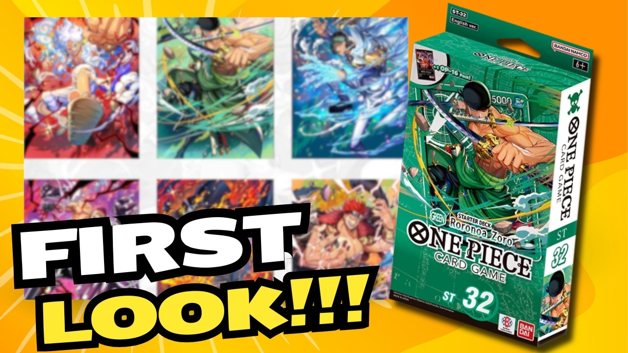 LET'S HAVE A FIRST LOOK AT THE NEW ST-32 GREEN ZORO STARTER DECK