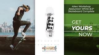 Alien Workshop Abduction White 8.0 Skateboard Complete