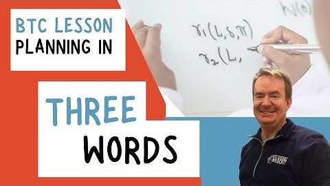 3 Words for Lesson Planning in a Building Thinking Classrooms Framework