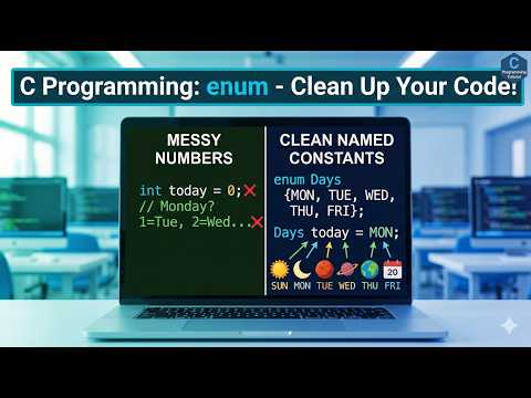 2.2 Enumerated Data Type (enum) in C | Replace Numbers with Meaningful Names