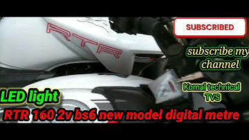 New Tvs Apache RTR 160 2v | Led light|Digital meter | apache 160 New Update |TVS Apache 160#komalTvs