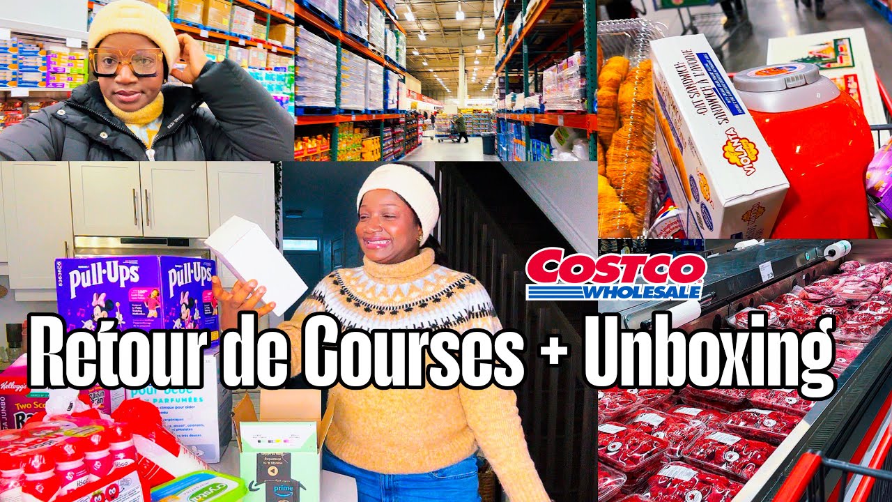 RETOUR DE COURSES + UNBOXING || Je vous embarque dans ma Vraie vie de maman de 6 🛒🥹