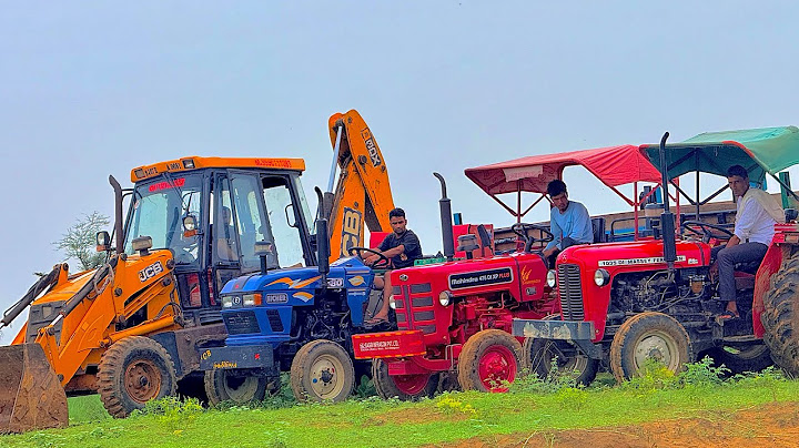 JCB 3dx Eco Machine Loading Mud in Trolley | Eicher 480 | Mahindra 475 | Eicher Models | Kubota