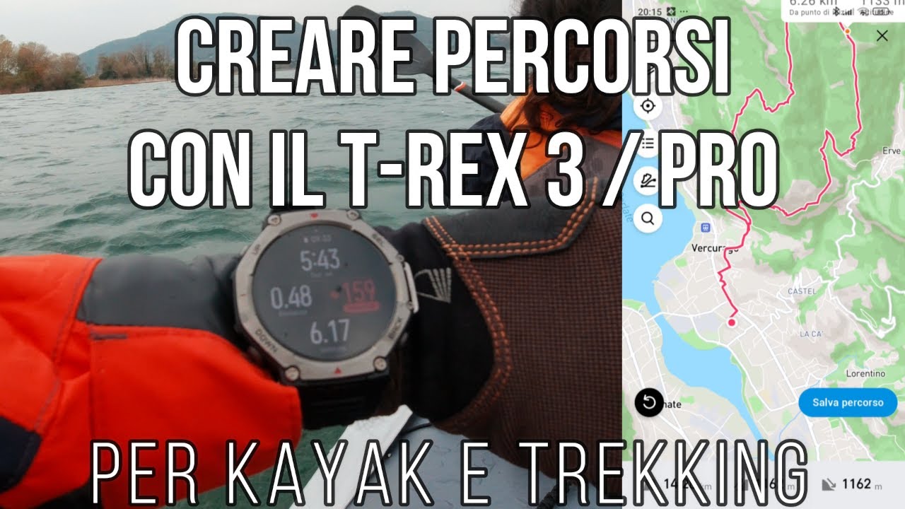  T REX 3 / PRO: Creare Percorsi per Trekking e Kayak (GUIDA COMPLETA)