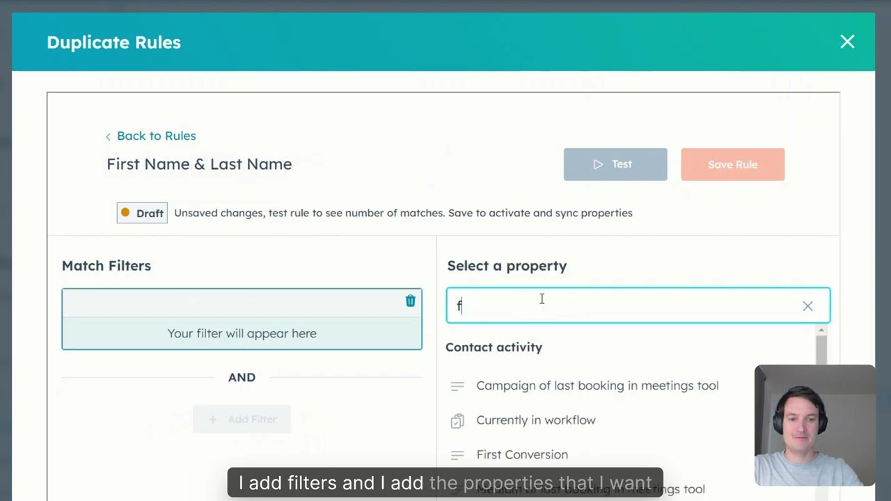 How to create custom rules to identify HubSpot duplicates