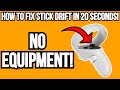 How To FIX Oculus Stick DRIFT In 20 Seconds FOR FREE! #Shorts
