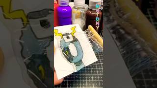 Sprunki OC: ZERO phase 2 NUMBER From WONDERLAND with hot glue gun #sprunkioc #hotgluedispenser