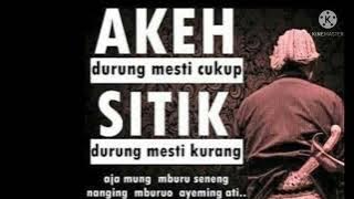Akeh durung mesti cukup Sithik durung mesti kurang