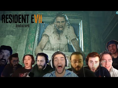 Resident Evil 7 - Yayıncıların Marguerite Jumpscare Sahnesine Tepkileri.