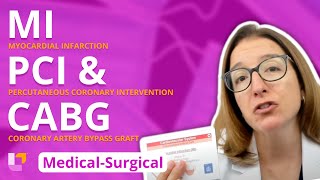 Myocardial Infarction, PCI & CABG - Medical-Surgical - Cardiovascular System | @LevelUpRN