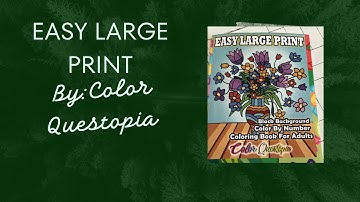 Easy Large Print by Color Questopia Flip Through