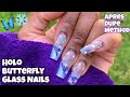 QUICK AND CHEAP APRES GEL X NAILS DUPE | Holographic Encapsulation Nails