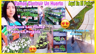 Nuevo Proyecto! Vamos A Construir Nuestro Huerto🥬🍅En El Patio Pequeño/Las Flores 🌺Para La Pergola