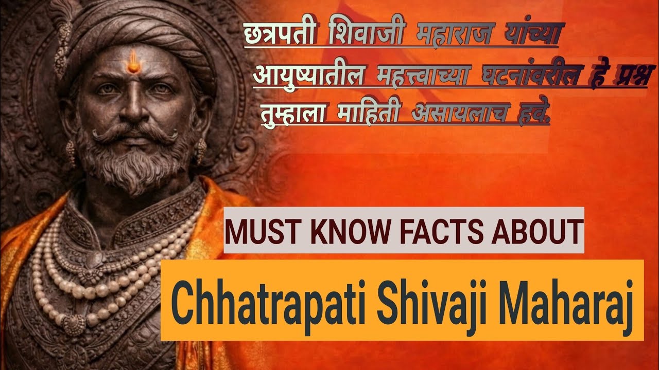 छत्रपती शिवाजी महाराजांचा प्रेरणादायी इतिहास:छत्रपती शिवाजी महाराज त्यांच्या जीवनावरील प्रश्नोत्तरे