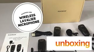 XIAOKOA UHF Wireless Lavalier Microphone UNBOXING