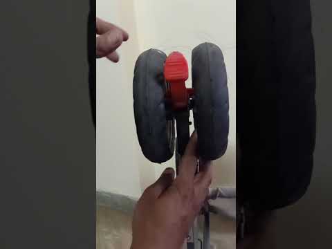 How To Uninstall Remove The Back Wheel Of Stroller Or Pram Youtube
