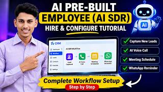 How ​​to Hire & Configure AI SDR 🤖 | AI Pre-Built Employee Setup | Smoothflick Tutorial