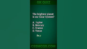 The brightest planet in the Solar System is? #gk #question #mcq #quiz #answer